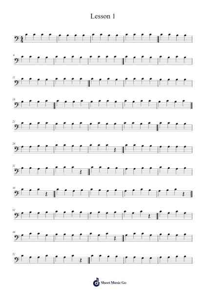 Lesson 1 Sheet Music by -Arr.Norgiles