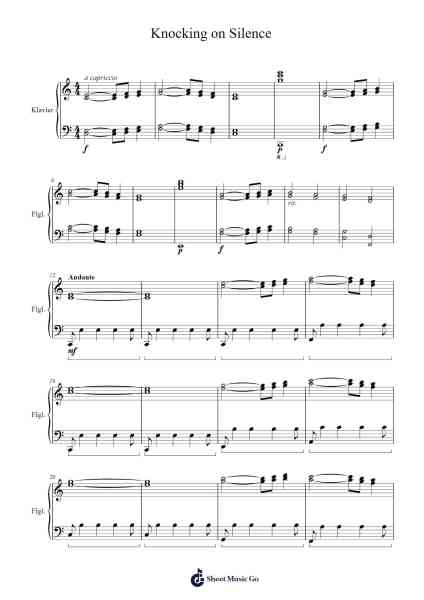 Knocking on Silence Sheet Music by O'Caye-Arr.Huttwer Sampland