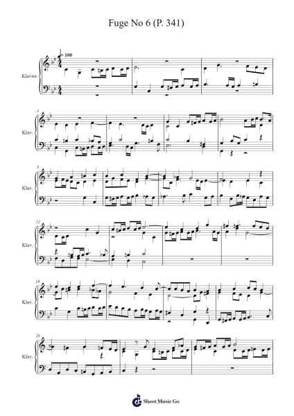 Magnificat septimi toni: Fuge No. 6 - Johann Pachelbel Sheet Music by Johann Pachelbel-Arr.Laupound