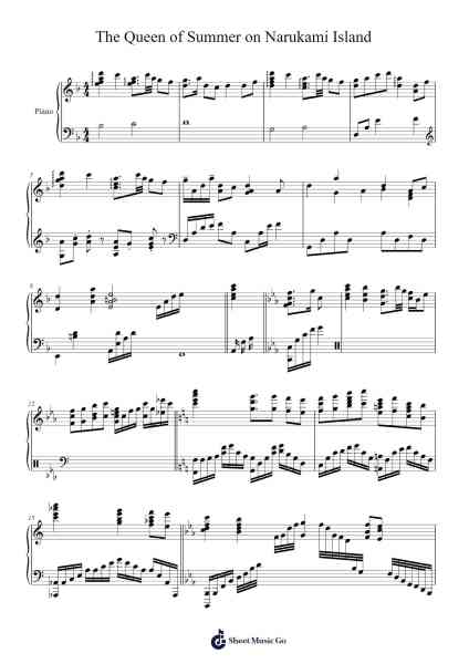The Queen Of Summer On Narukami Island Sheet Music by HOYO-MiX-Arr.Bdair