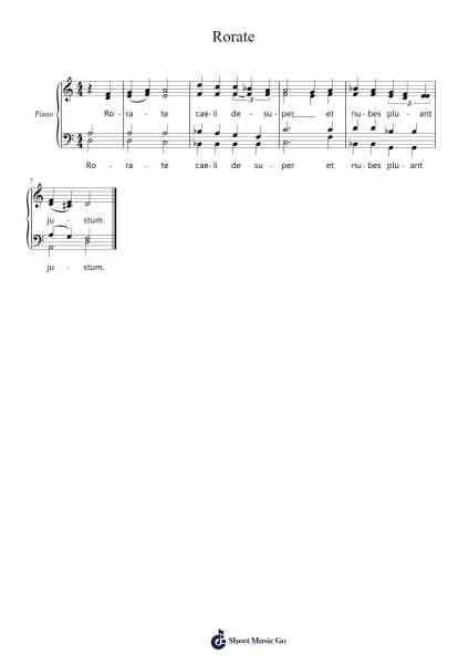 Rorate Sheet Music by Cabob-Arr.Herkyle