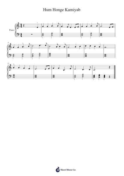 Hum Honge Kamiyab 樂譜由 Symphony Academy of Music - 編曲 Moulboyce