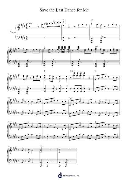 Save the Last Dance for Me Sheet Music by Michael Bublé-Arr.Yerleen Virdean