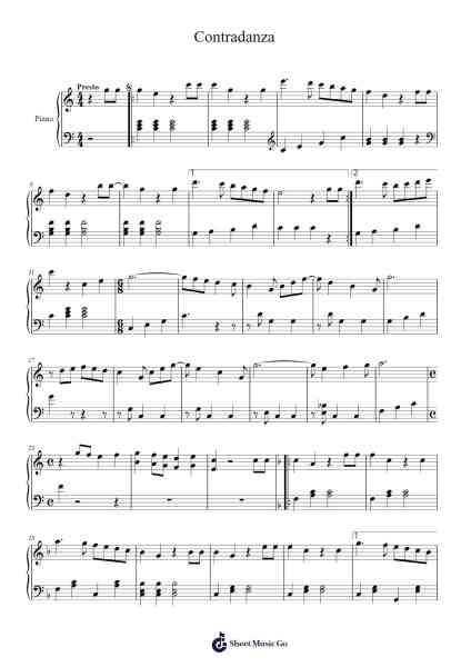 Contradanza 樂譜由 Tradicional del Pacifico - 編曲 Faulkvy