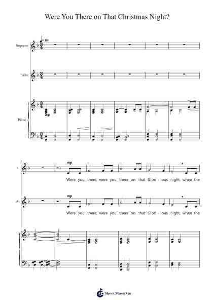 Were You There on That Christmas Night? Sheet Music by Natalie Sleeth-Arr.Jeamesqy
