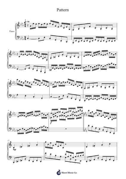 Pattern Sheet Music by Bobdel Usan-Arr.Manlass