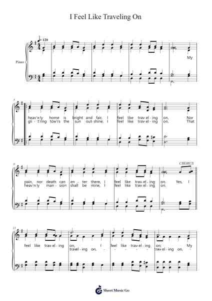 I Feel Like Traveling On Sheet Music by William Hunter-Arr.Taters Jonkyle