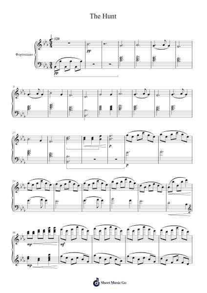 The Hunt Sheet Music by Black Mamba-Arr.Sajoy