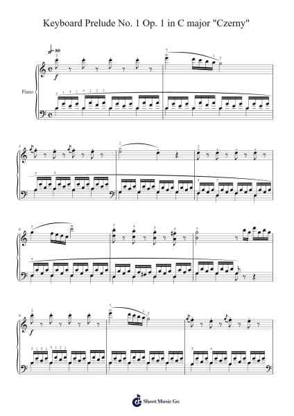 Keyboard Prelude No. 1 Op. 1 in C Major Sheet Music by jacobneumiere-Arr.Cooholt Hogreen