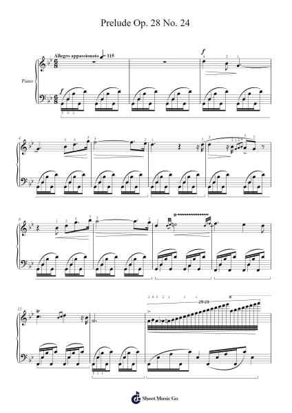 Prelude Op. 28 No. 24 in D Minor Sheet Music by Frédéric Chopin-Arr.Hulstone Lilsper