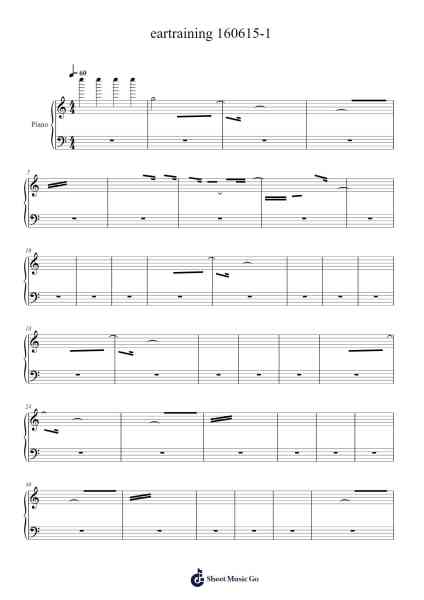eartraining 160615-1 Sheet Music by undefined-Arr.Oglet Kitcke