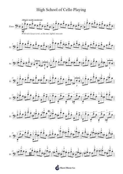 High School of Cello Playing, Op.73 Sheet Music by David Popper-Arr.Tralind