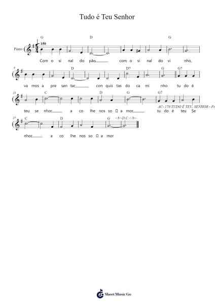 Tudo é Teu Senhor Sheet Music by Frei Luiz Turra-Arr.Wildmy