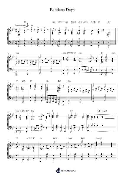Bandana Days Sheet Music by Eubie Blake-Arr.Troylamb