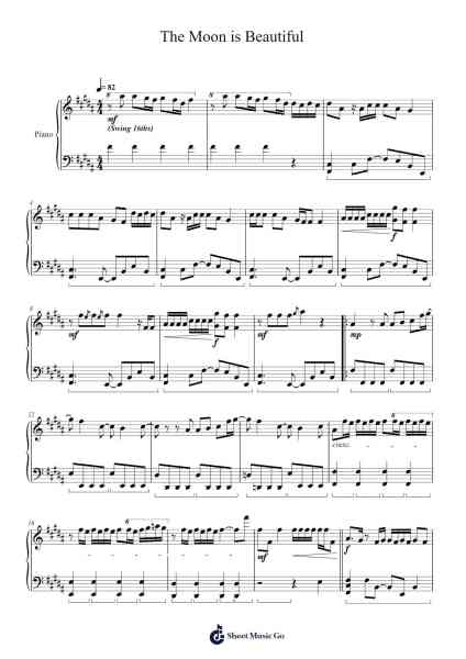 The Moon is Beautiful Sheet Music by &TEAM-Arr.Campleign Eli