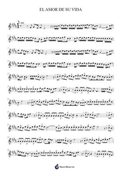 EL AMOR DE SU VIDA Sheet Music by Grupo Frontera/Peso Pluma-Arr.Pipril