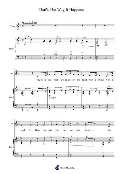 That's The Way It Happens Sheet Music by Richard Rodgers-Arr.Burnelett Loncil
