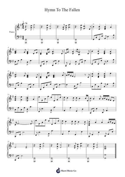 Hymn To The Fallen Sheet Music by Orkun Arapoğlu-Arr.Yulegus