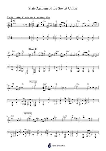 State Anthem of the Soviet Union Sheet Music by Alexander Alexandrov-Arr.Cumrusk Wescky