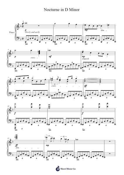 Nocturne in D Minor Sheet Music by Joe Yazbeck-Arr.Terwyatt Hangan