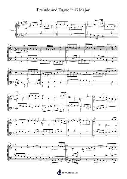Prelude and Fugue in G Major Sheet Music by J.M King-Arr.Acbins Yedhume