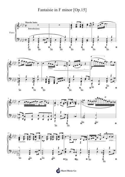 Fantaisie in F minor, Op. 49 Sheet Music by J. Demitri-Arr.Blyxine Cojane