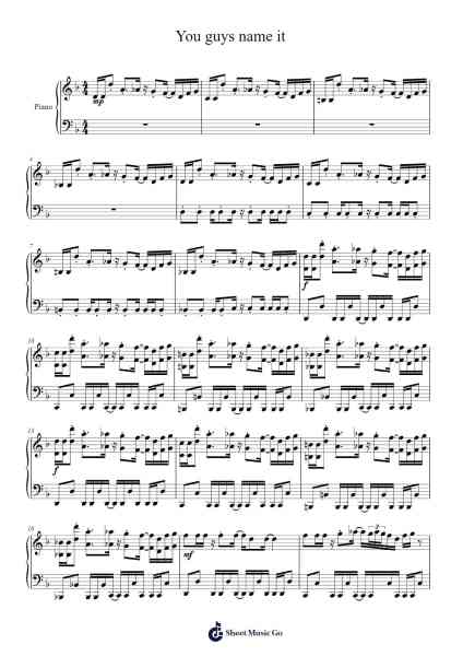 You guys name it Sheet Music by undefined-Arr.Vebted Saulquinn