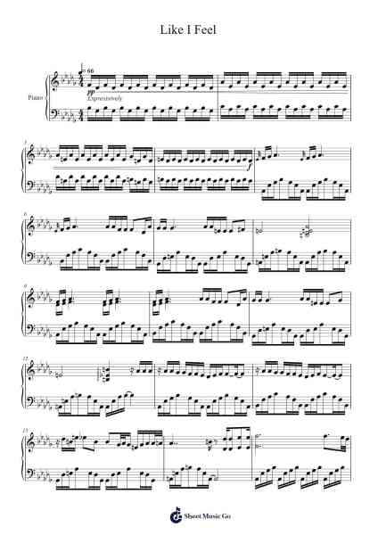 Like I Feel Sheet Music by Xavier Omär-Arr.Brianphrey Judphne