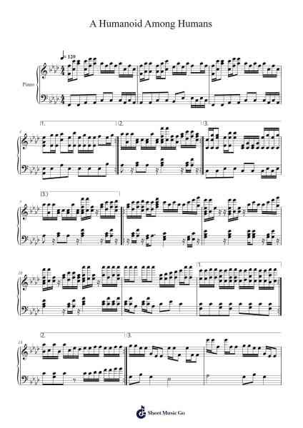 A Humanoid Among Humans Sheet Music by Gloalick Morhal-Arr.Markthur