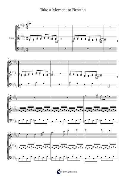 Take a Moment to Breathe Sheet Music by Normal the kid-Arr.Pistal