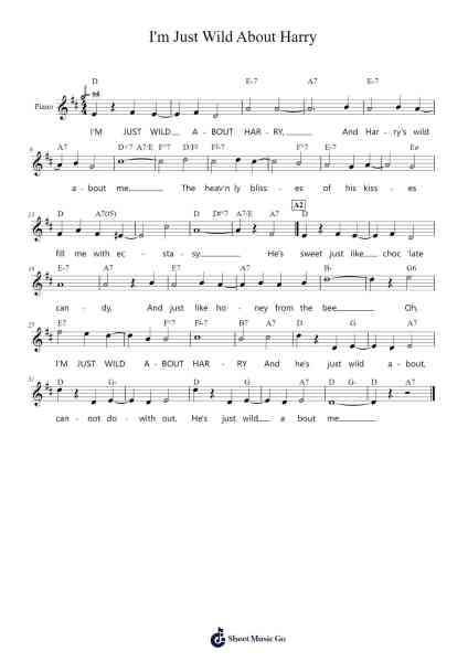 I'm Just Wild About Harry Sheet Music by Eubie Blake/Noble Sissle-Arr.Holmesmax