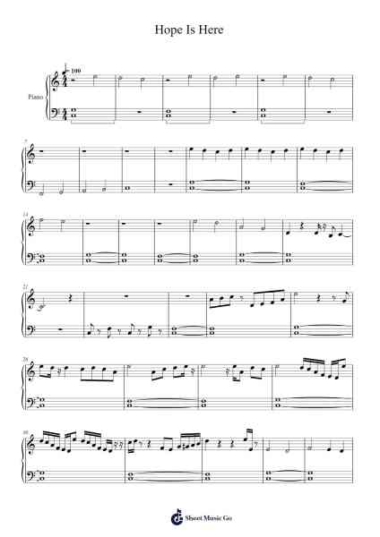 Hope Is Here Sheet Music by Joshua Cornejo-Arr.Leijoan