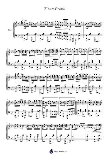 Elbow Grease Sheet Music by Cameron Lee Simpson-Arr.Holmesmax