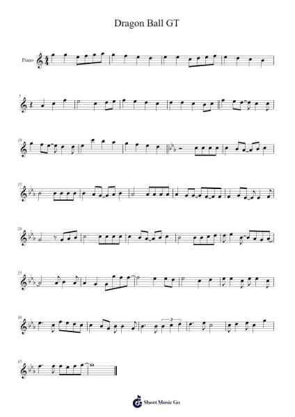 Dragon Ball GT Sheet Music by Marcos Leite-Arr.Childdy Whitkin