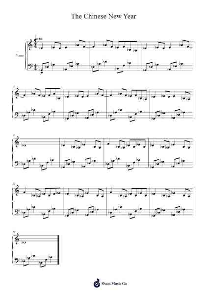 The Chinese New Year Sheet Music by Yetzel-Arr.Dwightlitt