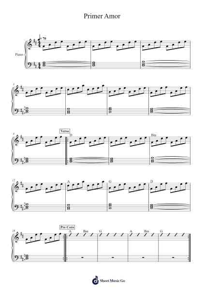 Primer Amor Sheet Music by UPPERROOM-Arr.Sywatt