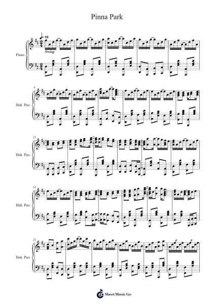 Pinna Park (Tom Brier Extended Version) Sheet Music by Shinobu Nagata-Arr.Terwyatt Hangan
