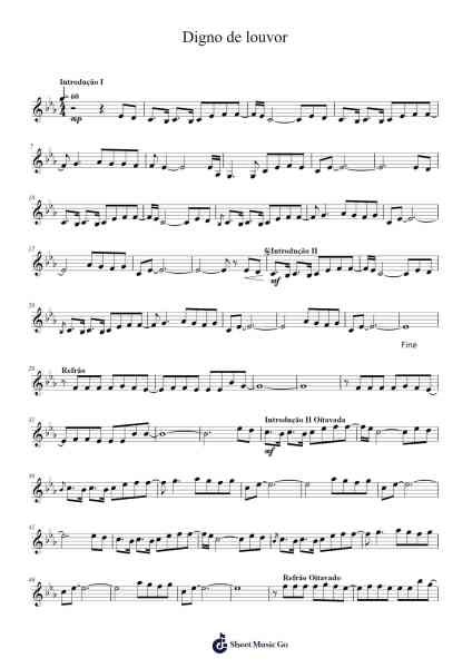Digno de louvor Sheet Music by Vencedores Por Cristo-Arr.Joycelup