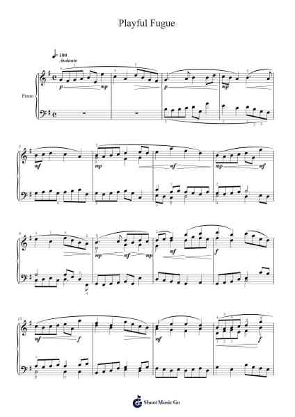 Playful Fugue Sheet Music by Martin Hirsch-Arr.Beautle