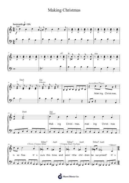 Making Christmas (from The Nightmare Before Christmas) Sheet Music by Danny Elfman-Arr.Wildbias