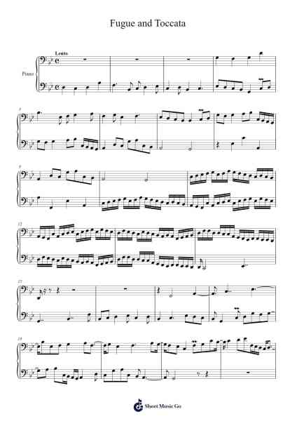 Fugue and Toccata Sheet Music by Johnroe Gwenlow-Arr.Inmark Ausbrooke