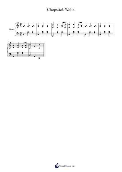 Chopstick Waltz Ноты для фортепиано от Timothy Christen-Arr.Consclife Gosden