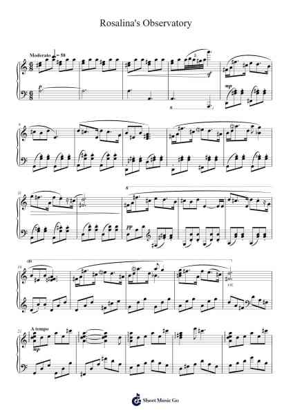 Rosalina's Observatory Sheet Music by Koji Kondo-Arr.Derwy Joylogg