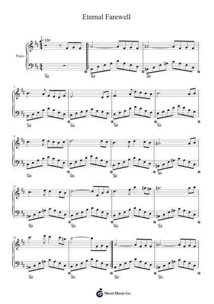 Eternal Farewell Sheet Music by Masao Aichi-Arr.Peing