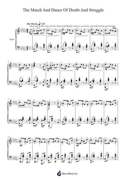 The March And Dance Of Doubt And Struggle Sheet Music by Aw Ke Shen-Arr.Larple