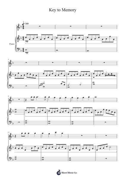 Key to Memory Sheet Music by Paxon-Arr.Poundrett Lonlon