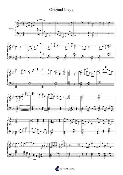 Original Piece Sheet Music by -Arr.Trebes