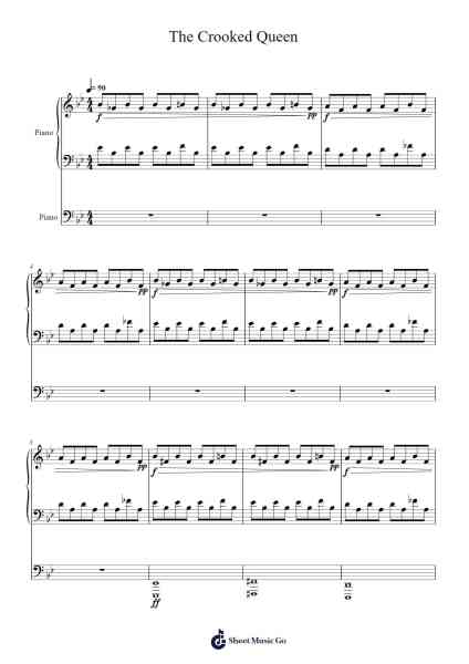 The Crooked Queen Sheet Music by Kaden Hansen-Arr.Carldith Saxdunn