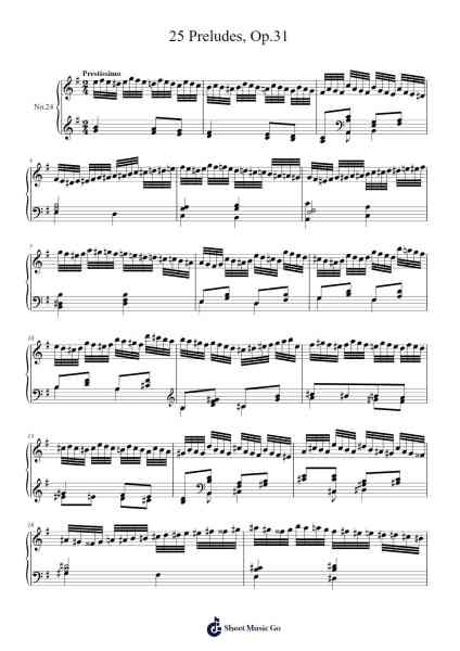 25 Preludes, Op. 31 No. 24 in D Minor: Prestissimo Sheet Music by Charles-Valentin Alkan-Arr.Raycius Dallouie