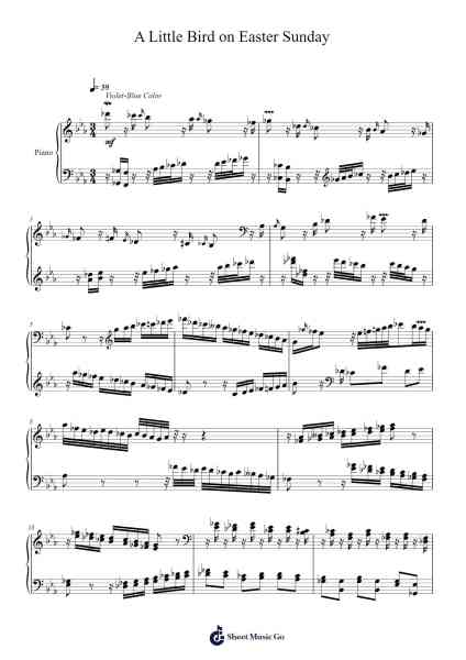 A Little Bird on Easter Sunday Sheet Music by Toursbur-Arr.Reyler Poundien